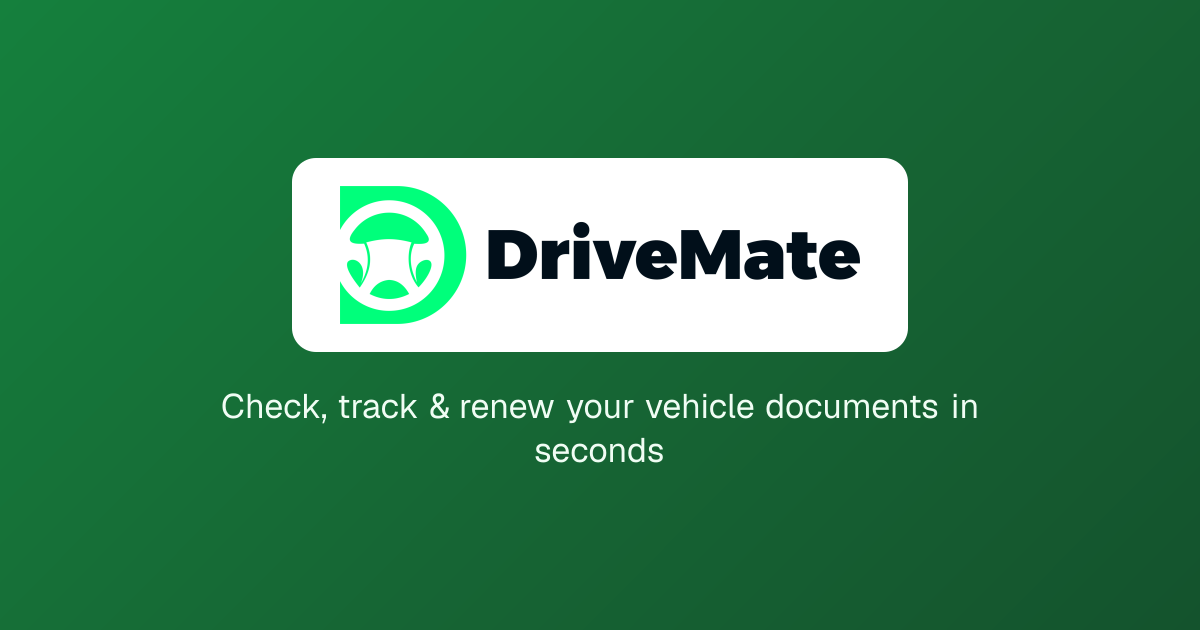 DriveMate — Nigerian Vehicle Compliance, Simplified